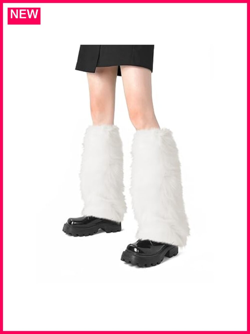 Faux Fur Fuzzy Leg Warmers Furry Boot Covers for Women Warm Boot Cuff Sleeves